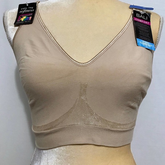 Bali NWT Cool Comfort Nude Sports Bra Women XL - Picture 2 of 10